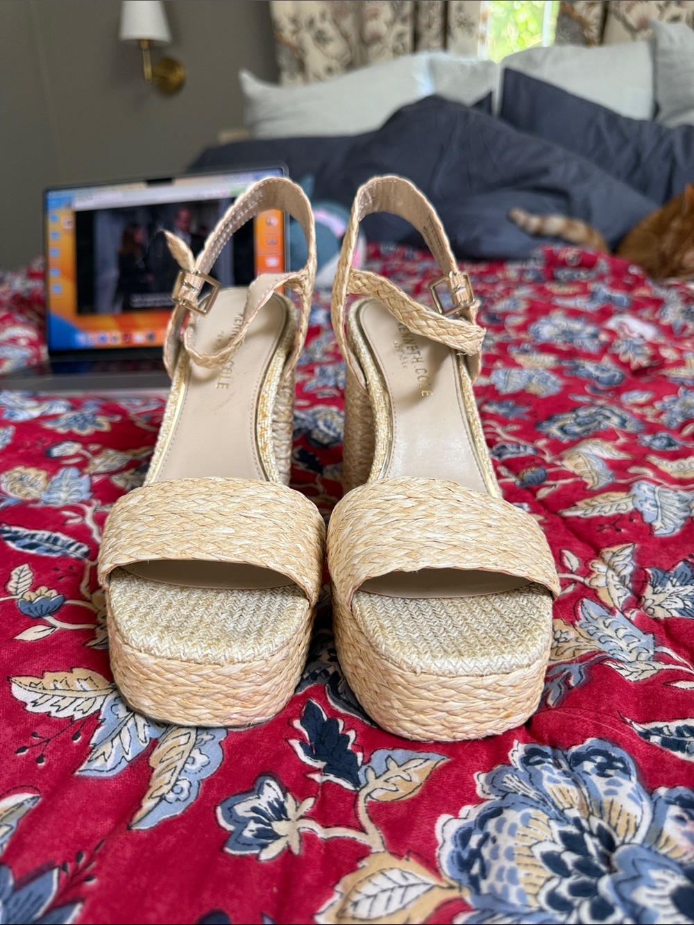 Kenneth Cole Platform Woven Sandals